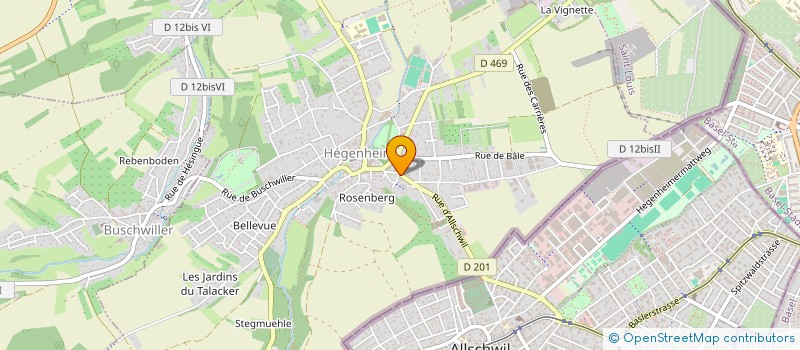 localisation de l'entreprise MONSIEUR MARVIN DECONINCK  HEGENHEIM