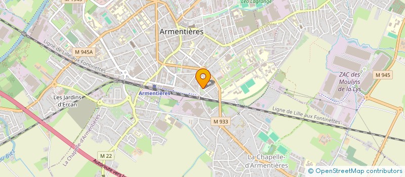 localisation de l'entreprise MONSIEUR MARVIN DEINE  ARMENTIERES