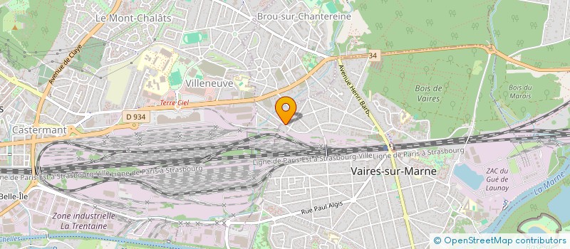 localisation de l'entreprise MONSIEUR MARVIN DERBY  VAIRES-SUR-MARNE