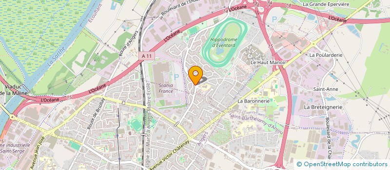 localisation de l'entreprise MONSIEUR MARVIN GUERIN  ECOUFLANT