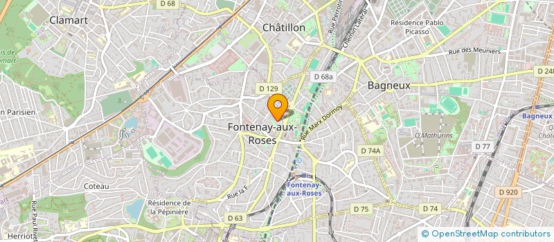 localisation de l'entreprise MONSIEUR MARVIN HERELLE à FONTENAY-AUX-ROSES