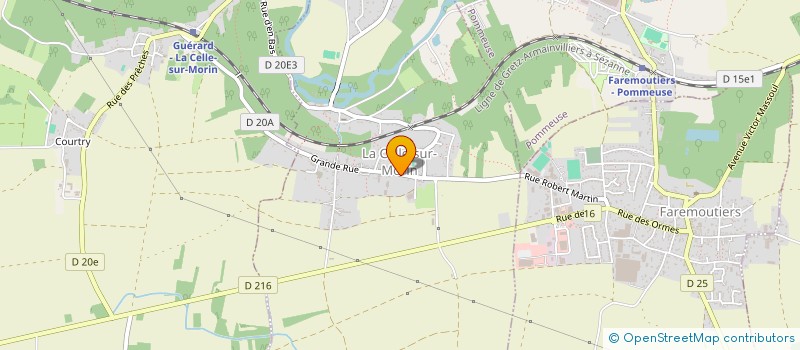 localisation de l'entreprise MONSIEUR MARVIN HOUGAS  LA CELLE-SUR-MORIN