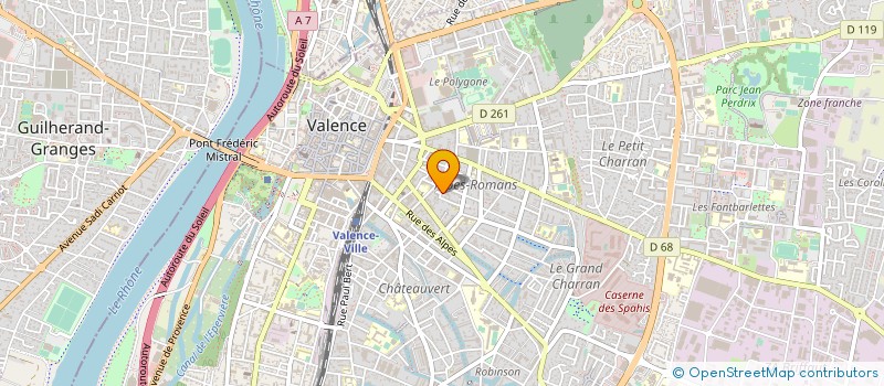 localisation de l'entreprise MONSIEUR MARVIN JACQUELET à VALENCE