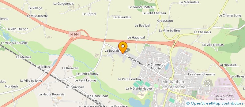 localisation de l'entreprise MONSIEUR MARVIN JALU à MONTAUBAN-DE-BRETAGNE