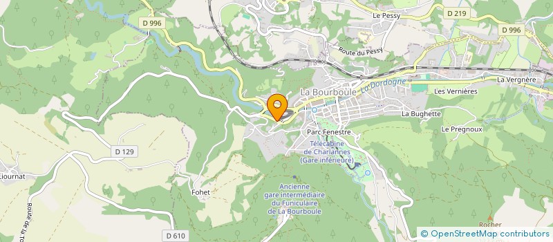 localisation de l'entreprise MONSIEUR MARVIN LABEAU  LA BOURBOULE