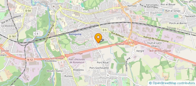 localisation de l'entreprise MONSIEUR MARVIN LE NAGARD  PLOUMAGOAR