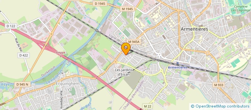 localisation de l'entreprise MONSIEUR MARVIN MANGEZ  ERQUINGHEM-LYS