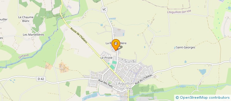 localisation de l'entreprise MONSIEUR MARVIN MARTINEAU  L'AIGUILLON-SUR-VIE