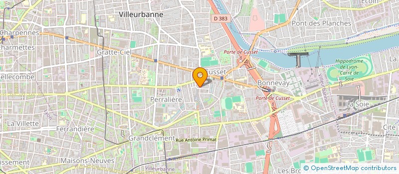 localisation de l'entreprise MONSIEUR MARVIN MERCIER  VILLEURBANNE