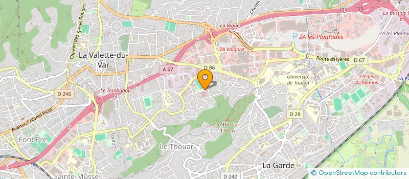 localisation de l'entreprise MONSIEUR MARVIN MIGEON à LA VALETTE-DU-VAR