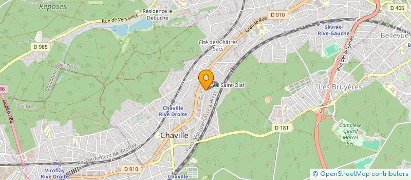 localisation de l'entreprise MONSIEUR MARVIN MONTEIRO DE BRITO à CHAVILLE