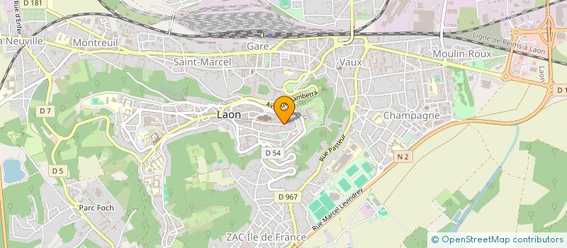 localisation de l'entreprise MONSIEUR MARVIN MOREAU à LAON
