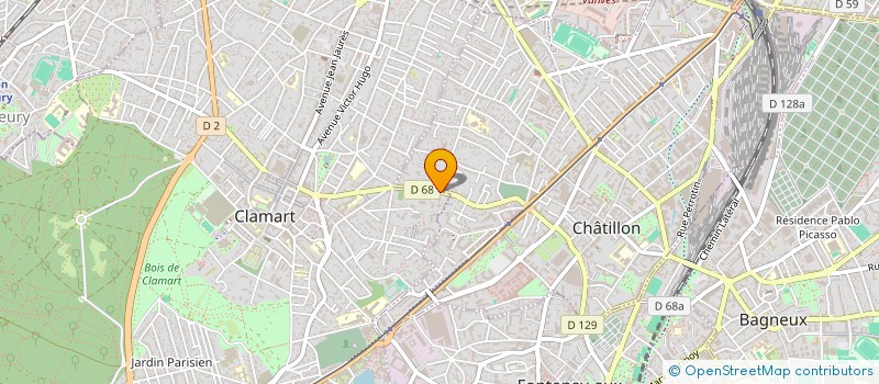 localisation de l'entreprise MONSIEUR MARVIN MOUCHEMOULIAN à CLAMART