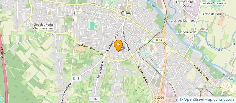 localisation de l'entreprise MONSIEUR MARVIN MOULIN à OLIVET