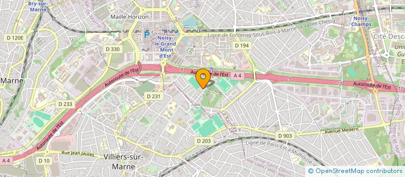 localisation de l'entreprise MONSIEUR MARVIN MOUZALI  NOISY-LE-GRAND