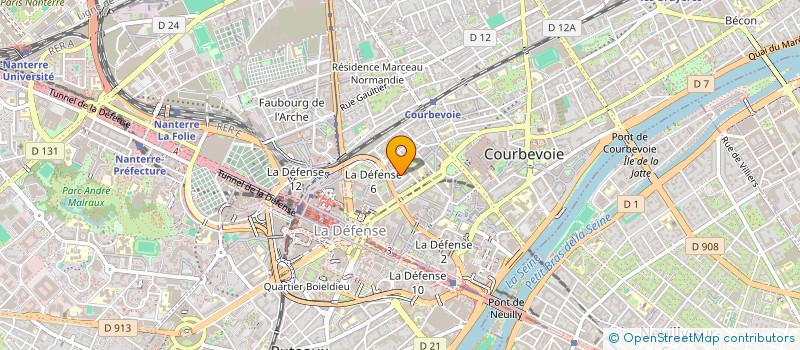 localisation de l'entreprise MONSIEUR MARVIN NUISSIER à COURBEVOIE