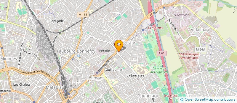 localisation de l'entreprise MONSIEUR MARVIN OLIVIN  TOULOUSE