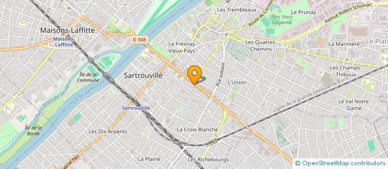 localisation de l'entreprise MONSIEUR MARVIN OLOA ETEME  SARTROUVILLE