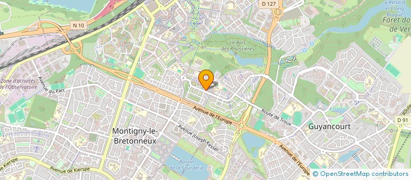 localisation de l'entreprise MONSIEUR MARVIN PAVILLA  GUYANCOURT