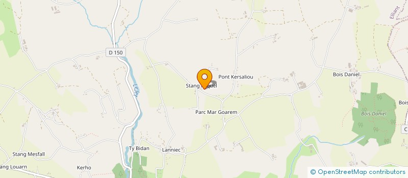 localisation de l'entreprise MONSIEUR MARVIN PHELIPPE  ELLIANT