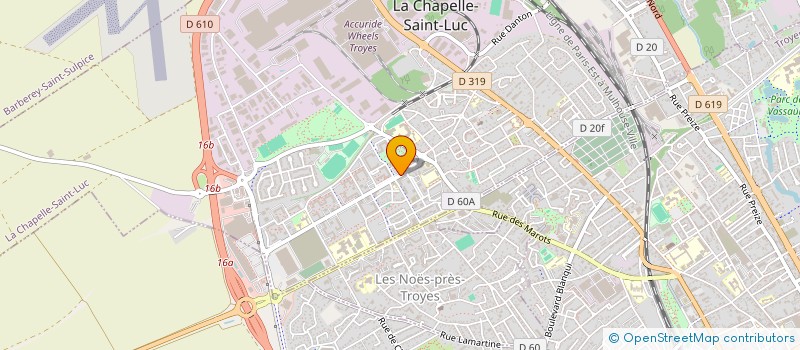 localisation de l'entreprise MONSIEUR MARVIN PINAS  LA CHAPELLE-SAINT-LUC