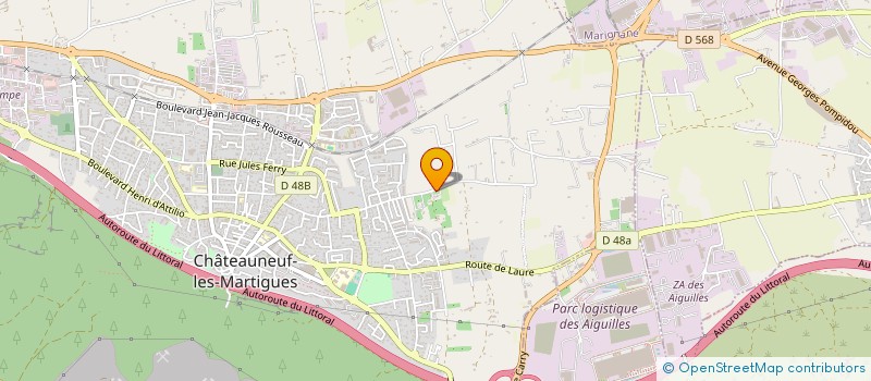 localisation de l'entreprise MONSIEUR MARVIN PRUVOST  CHATEAUNEUF-LES-MARTIGUES