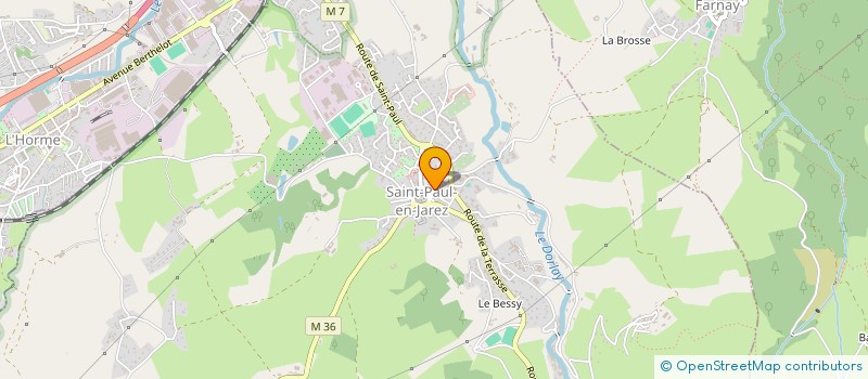 localisation de l'entreprise MONSIEUR MARVIN SANTANA  SAINT-PAUL-EN-JAREZ