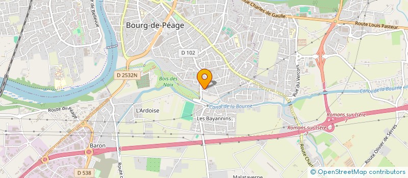 localisation de l'entreprise MONSIEUR MARVIN SERVEAUX  BOURG-DE-PEAGE