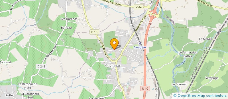 localisation de l'entreprise MONSIEUR MARVIN SIGERE  CAVIGNAC