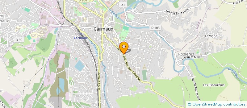 localisation de l'entreprise MONSIEUR MARVIN TANGHE  CARMAUX