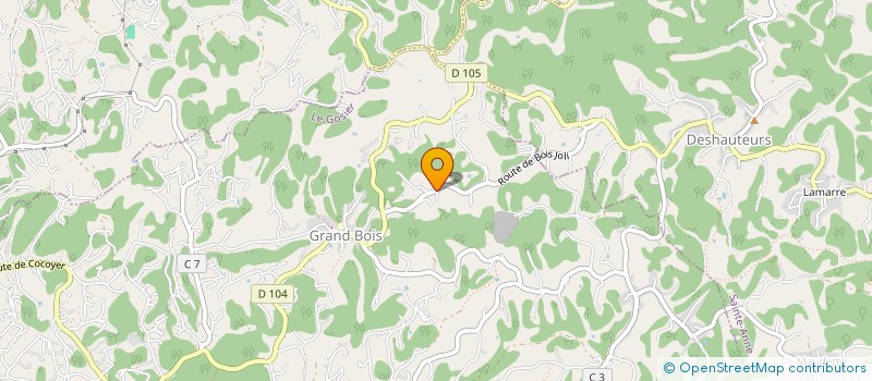 localisation de l'entreprise MONSIEUR MARVIN TAVERNIER  LE GOSIER