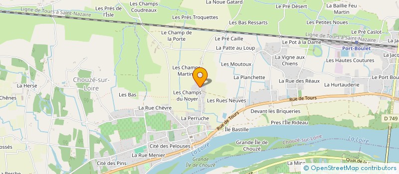 localisation de l'entreprise MONSIEUR MARVIN TEILLET  CHOUZE-SUR-LOIRE