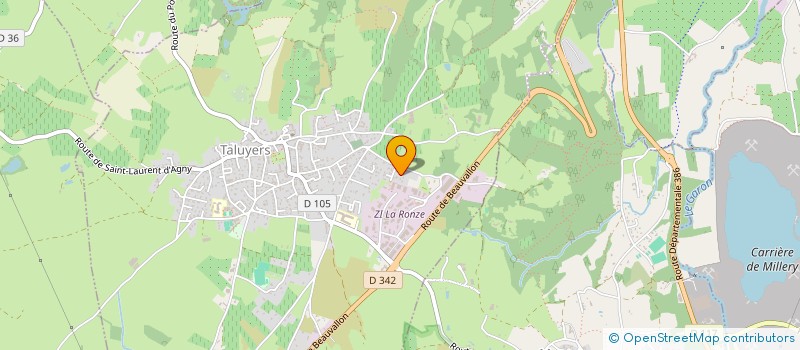 localisation de l'entreprise MONSIEUR MARVIN TELES  TALUYERS