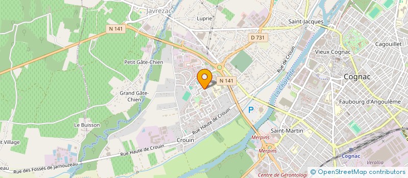 localisation de l'entreprise MONSIEUR MARVIN WENTERSTEIN à COGNAC