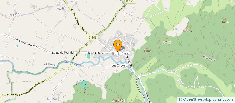 localisation de l'entreprise MONSIEUR MARVYN BERLET  BARBIERES