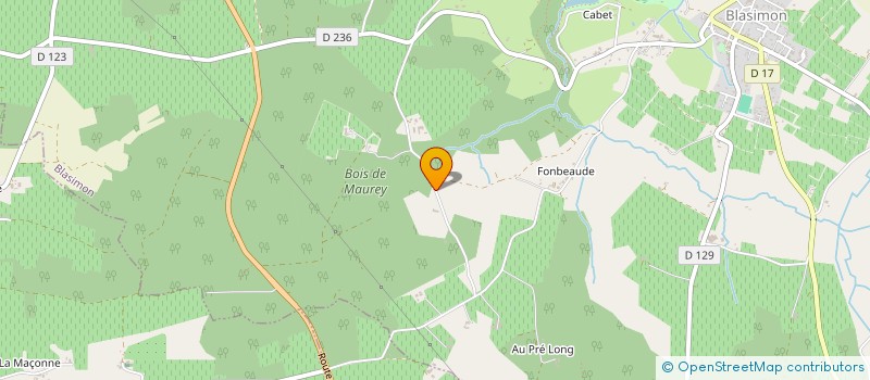 localisation de l'entreprise MONSIEUR MARVYN CHARUAU  BLASIMON