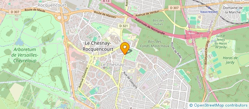 localisation de l'entreprise MONSIEUR MARVYN CLOUET  LE CHESNAY-ROCQUENCOURT