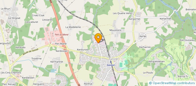 localisation de l'entreprise MONSIEUR MARVYN CREN à GESTEL