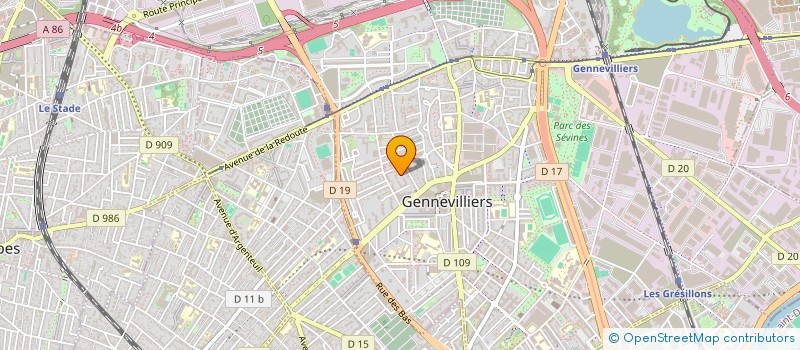 localisation de l'entreprise MONSIEUR MARVYN DE RUYCK  GENNEVILLIERS