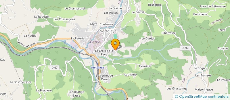 localisation de l'entreprise MONSIEUR MARVYN DEBONNEVILLE  VERTOLAYE