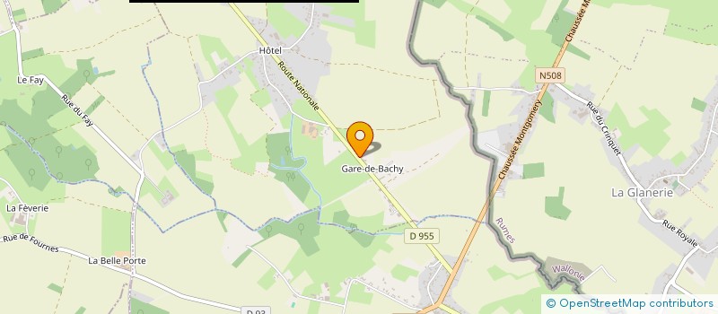 localisation de l'entreprise MONSIEUR MARVYN DEKNUDT  BACHY