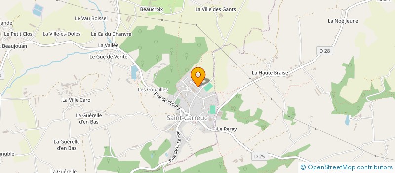 localisation de l'entreprise MONSIEUR MARWAN BAUDET  SAINT-CARREUC