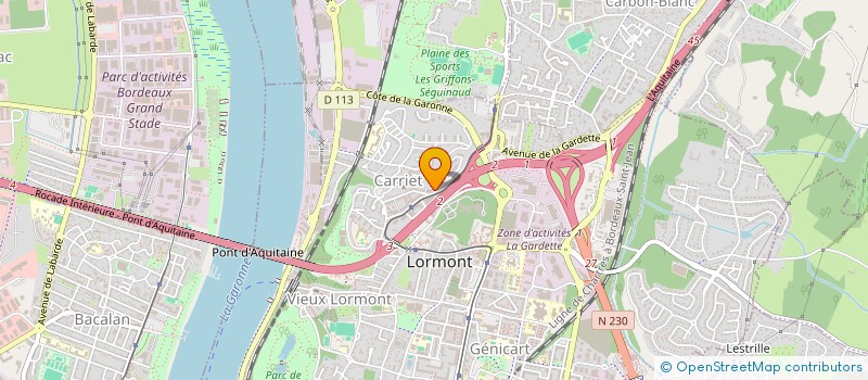 localisation de l'entreprise MONSIEUR MARWAN BENALLEL  LORMONT