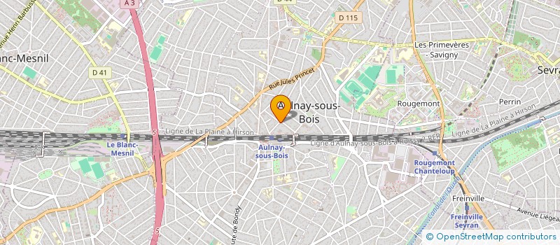 localisation de l'entreprise MONSIEUR MARWAN BENOUIS à AULNAY SOUS BOIS
