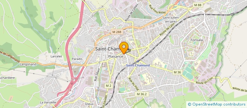 localisation de l'entreprise MONSIEUR MARWAN BOUMELASSA  SAINT-CHAMOND