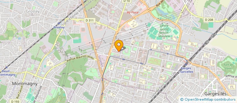 localisation de l'entreprise MONSIEUR MARWAN CHAKHCHI  SARCELLES