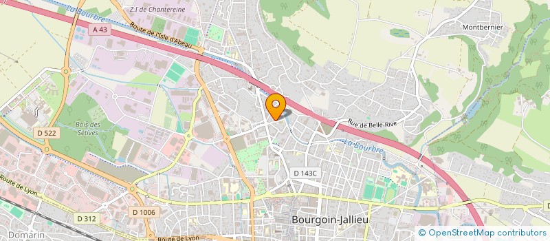 localisation de l'entreprise MONSIEUR MARWAN CHINE  BOURGOIN-JALLIEU