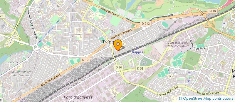 localisation de l'entreprise MONSIEUR MARWAN DERROU  TRAPPES