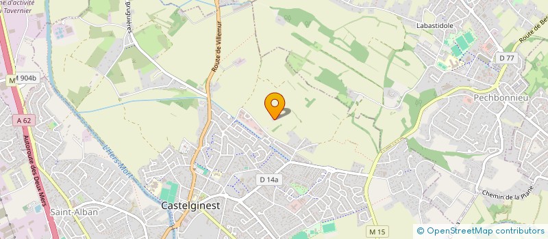 localisation de l'entreprise MONSIEUR MARWAN HOUMMIA  CASTELGINEST