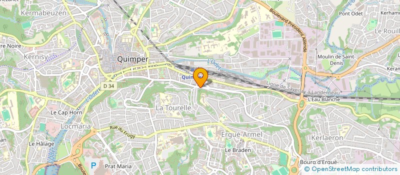 localisation de l'entreprise MONSIEUR MARWAN ILAHI à QUIMPER